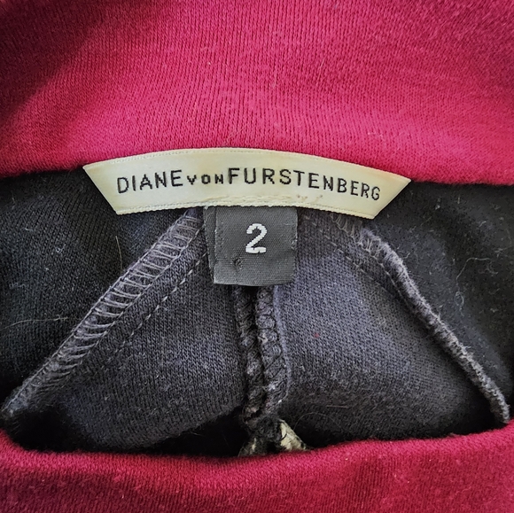 Diane Von Furstenberg Vintage Ungaro Diamond Wool Dress | Size 2 | EUC - Picture 8 of 9